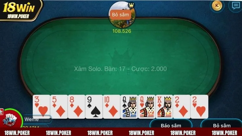 Game được sử dụng bộ bài tiêu chuẩn 52 lá và mỗi người chơi được chia 13 lá 