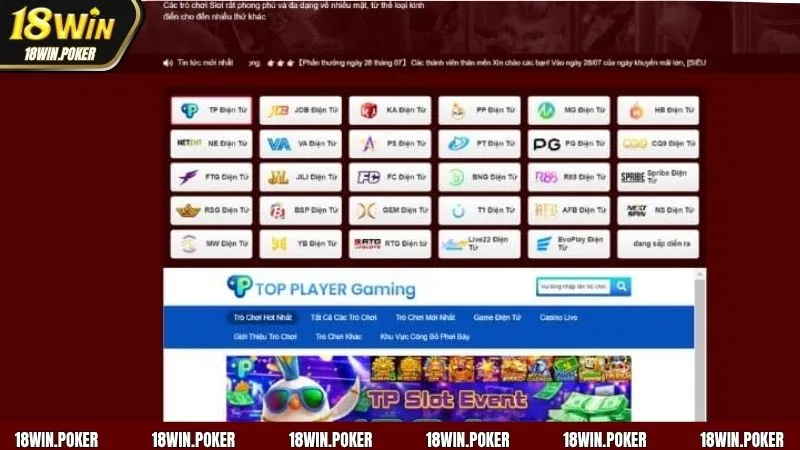 Nhà cái sở hữu đa dạng sảnh chơi cho hội viên thỏa thích trải nghiệm